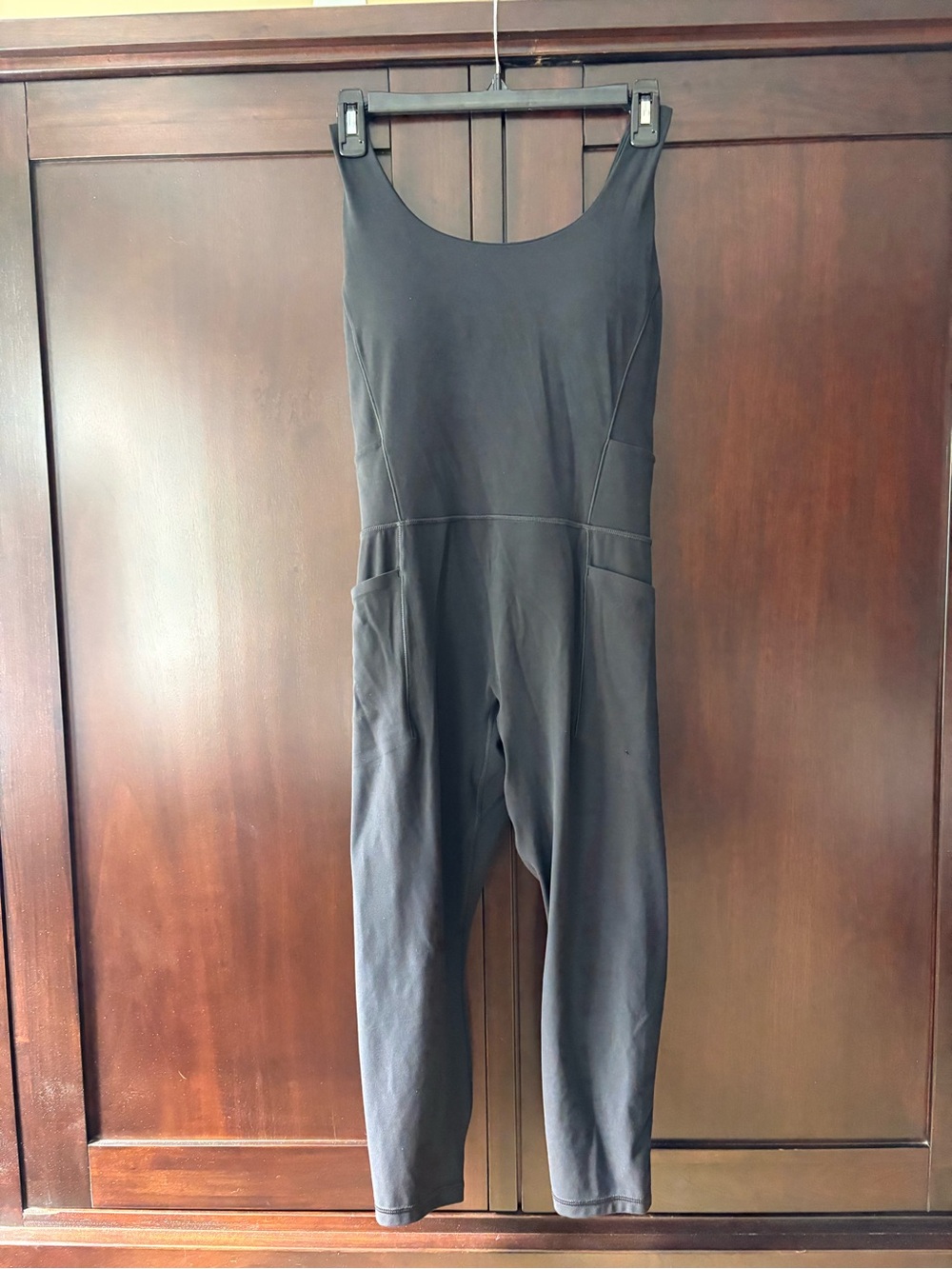 Athleta Salutation Stash Black Bodysuit NWOT